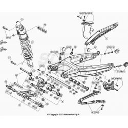 Bras oscillant, biellettes BETA 250 RR 2T XTRAINER 2023 