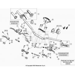 Guidon et maître cylindre BETA 250 RR 2T XTRAINER 2023 