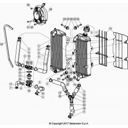 Radiateurs et durites BETA 250 RR 2T XTRAINER 2023 