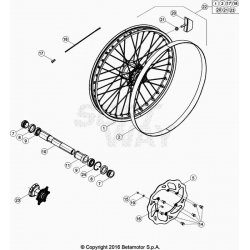 Roue avant BETA 250 RR 2T XTRAINER 2023 