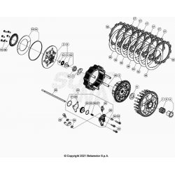 Embrayage et cloche BETA 250 RR 2T XTRAINER 2024 