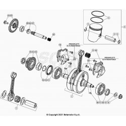 Vilebrequin et bielle BETA 300 RR 2T XTRAINER 2023 