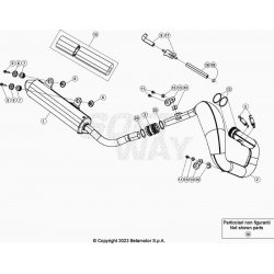 Échappement et silencieux BETA 300 RR 2T XTRAINER 2024 