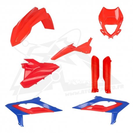 Kit plastique super complet - ACERBIS BETA - Rouge et Bleu 