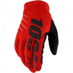 Gants 100% BRISKER Jaune Fluo 