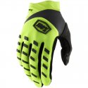 Gants Enfant 100% AIRMATIC Jaune Fluo/Noir