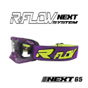 Masque R-FLOW NEXT 65 Violet et jaune Full pack