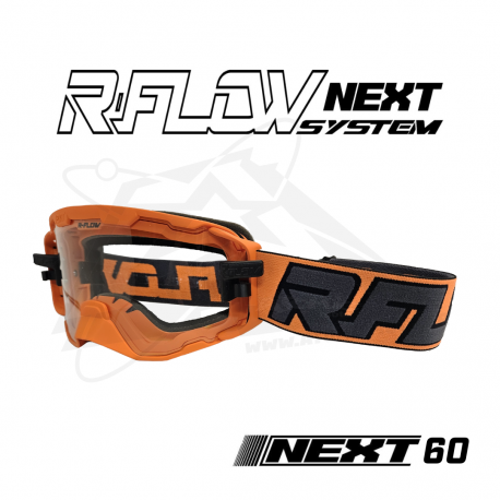 Masque R-FLOW NEXT 60 Orange et gris Full pack 