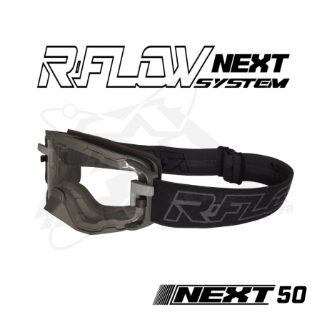 Masque R-FLOW NEXT 50 Gris et Noir Full pack 