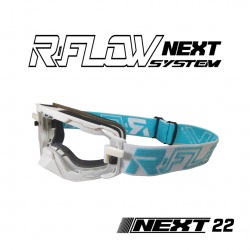 Masque R-FLOW NEXT 22 Bleu, Blanc et gris Full pack 