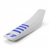 Housse de selle ONEGRIPPER RIBBED blanc et bleu