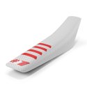 Housse de selle ONEGRIPPER RIBBED blanc et rouge