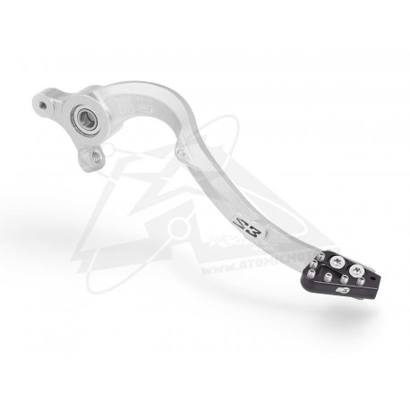 Pédale de frein arrière S3 TBI KTM, Husqvarna, GASGAS grise 