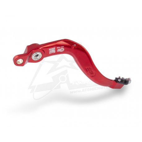 Pédale de frein arrière S3 BETA rouge vis fixation 10mm 