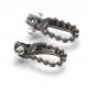 Repose-pieds position basse S3 KTM/HQV/GASGAS couleur titane 