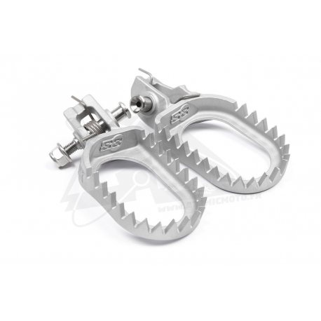 Repose-pieds PUNK S3 gris pour KTM/HQV/GASGAS 