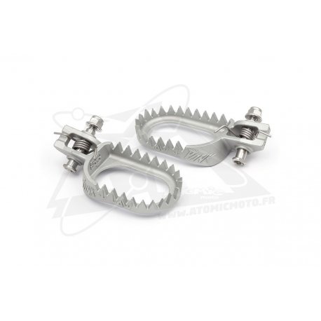 Repose-pieds PUNK S3 position basse et arrière gris 