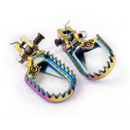 Repose-pieds moto S3 PUNK en titane pour KTM/HQV/GASGAS 