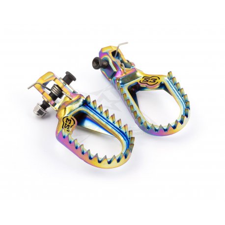 Repose-pieds moto S3 PUNK en titane pour KTM/HQV/GASGAS et BETA 