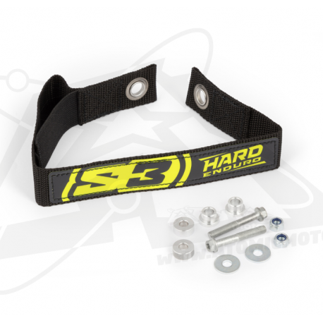 Sangle de garde-boue arrière S3 Hard Enduro 653 jaune fluo pour SHERCO 