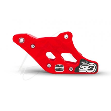Guide Chaîne S3 Hard Enduro protection renforcée & design racing rouge 
