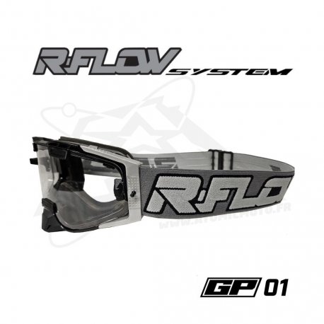 Masque R-FLOW GP 01 Gris&nbsp;/noir – écran RFLOW 