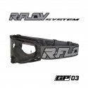 Masque R-FLOW GP 03 gris&nbsp;/blanc – écran clair
