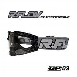Masque R-FLOW GP 03 gris&nbsp;/blanc – écran RFLOW 