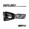 Masque R-FLOW GP 03 gris&nbsp;/blanc – écran RFLOW