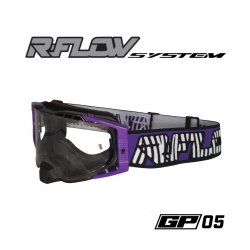 Masque R-FLOW GP 05 violet zébré – écran clair 
