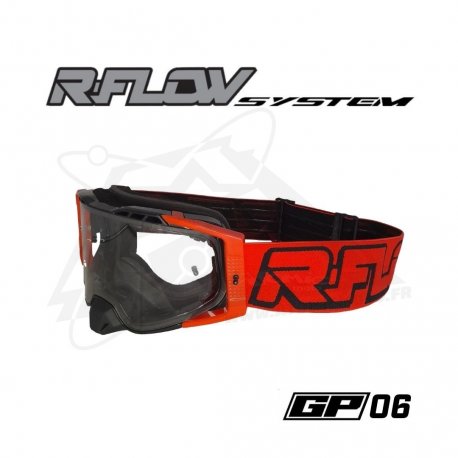 Masque R-FLOW GP 06 rouge/noir – écran clair 