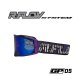 Masque R-FLOW GP 05 violet zébré – écran bleu iridium 