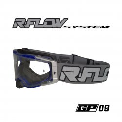 Masque R-FLOW GP 09 gris/bleu – écran clair 