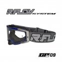 Masque R-FLOW GP 09 gris/bleu – écran clair