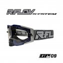 Masque R-FLOW GP 09 gris/bleu – écran RFLOW