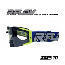 Masque R-FLOW GP 10 jaune fluo/bleu – écran RFLOW 