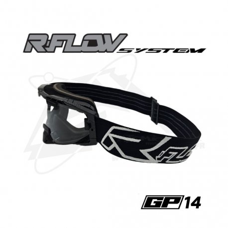 Masque R-FLOW GP 14 noir/blanc – écran RFLOW 