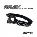 Masque R-FLOW GP 14 noir/blanc – écran RFLOW