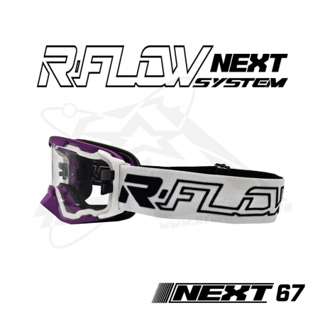 Masque R-FLOW NEXT 67 blanc et violet 