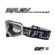 Masque R-FLOW GP 11 blanc/violet – écran clair 