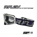 Masque R-FLOW GP 11 blanc/violet – écran clair