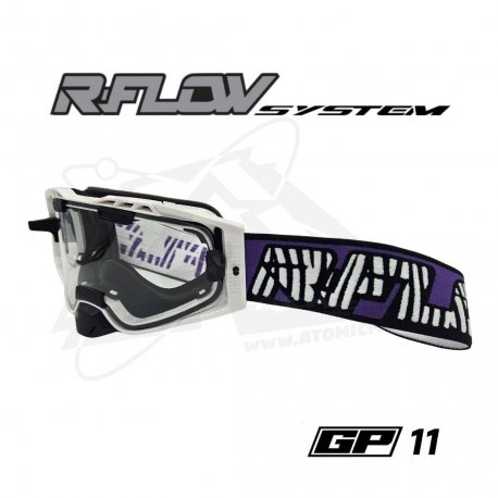 Masque R-FLOW GP 11 blanc/violet – écran RFLOW 