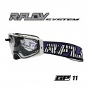 Masque R-FLOW GP 11 blanc/violet – écran RFLOW