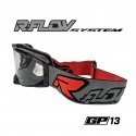 Masque R-FLOW GP 13 gris/orange – écran clair