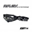 Masque R-FLOW GP 14 noir/blanc – écran clair