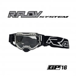 Masque R-FLOW GP 16 blanc/noir – écran clair 