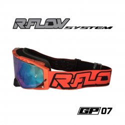 Masque R-FLOW GP 07 noir /orange – écran bleu iridium 