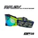 Masque R-FLOW GP 08 bleu /gris – écran gold iridium 
