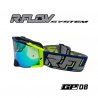 Masque R-FLOW GP 08 bleu /gris – écran gold iridium